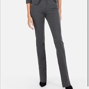 Express Columnist Long slim Mid Rise Pants Dark Gray 0R/Regular Like New